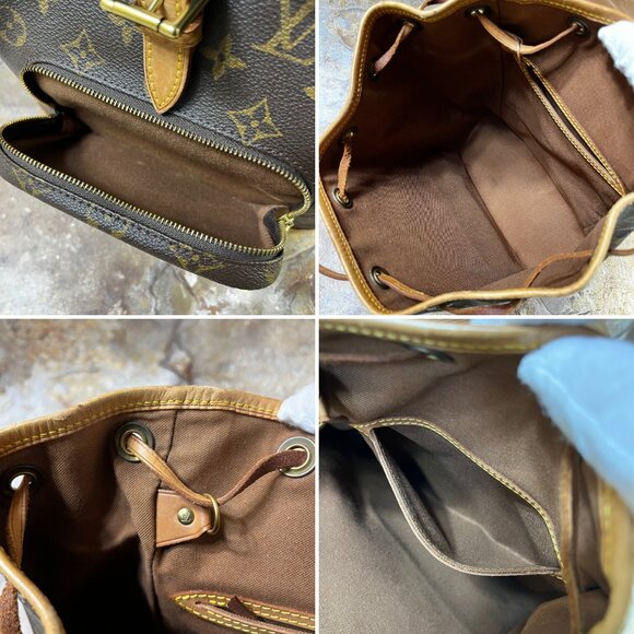 Louis Vuitton Montsouris MM Monogram Canvas Backpack Brown M51137 - Picture 12 of 13